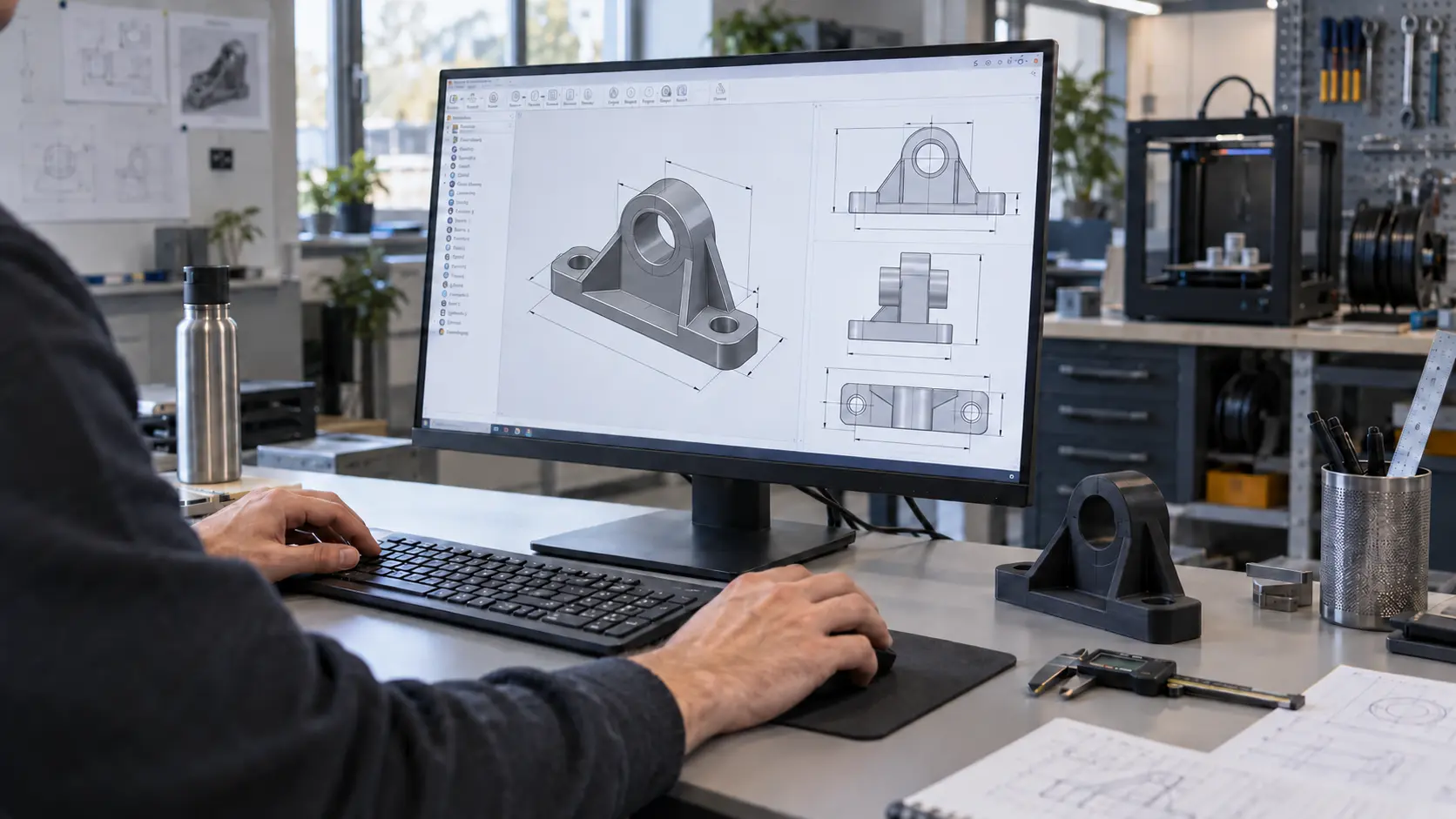 CAD-Konstruktion eines technischen Produkts als Grundlage für die Produktentwicklung